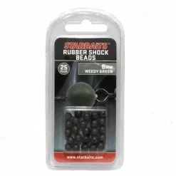 Starbaits Rubber Schock Beads 6mm Weedy Green